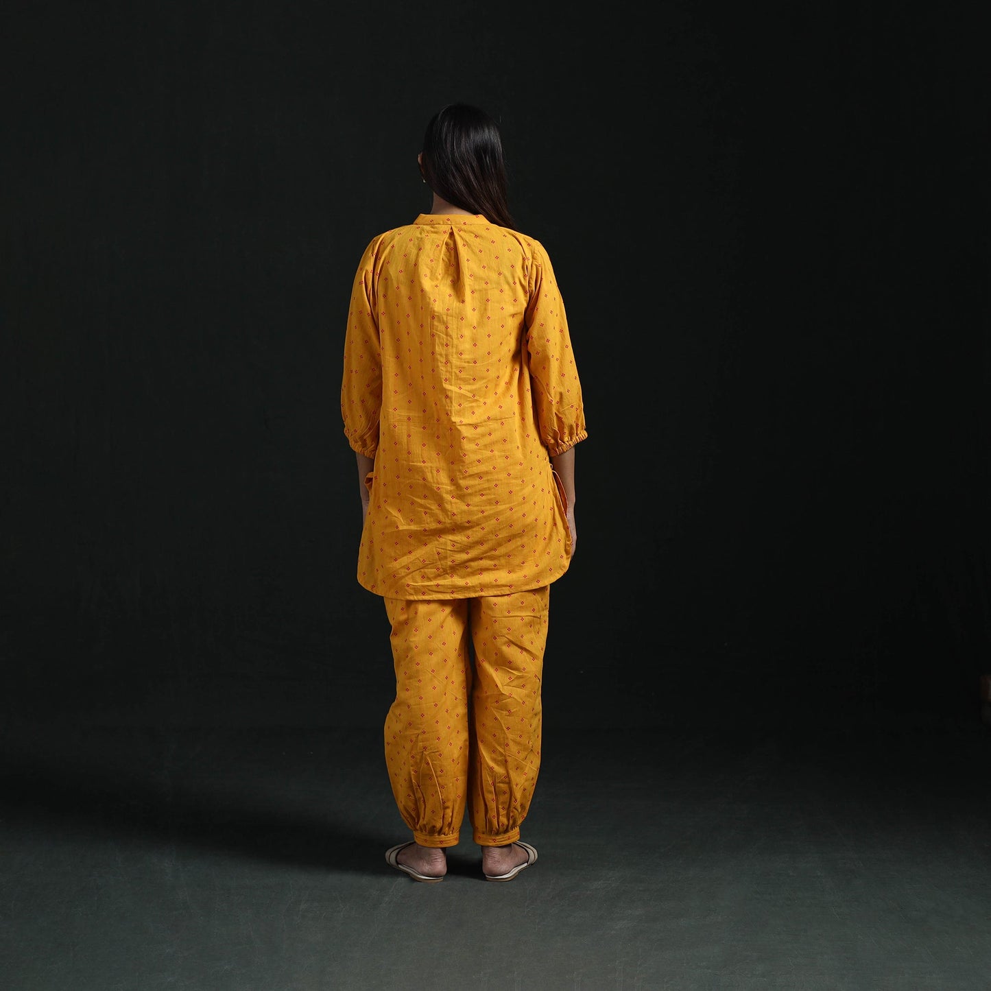 Jacquard cotton co-ord set for women 17 - handcrafted
