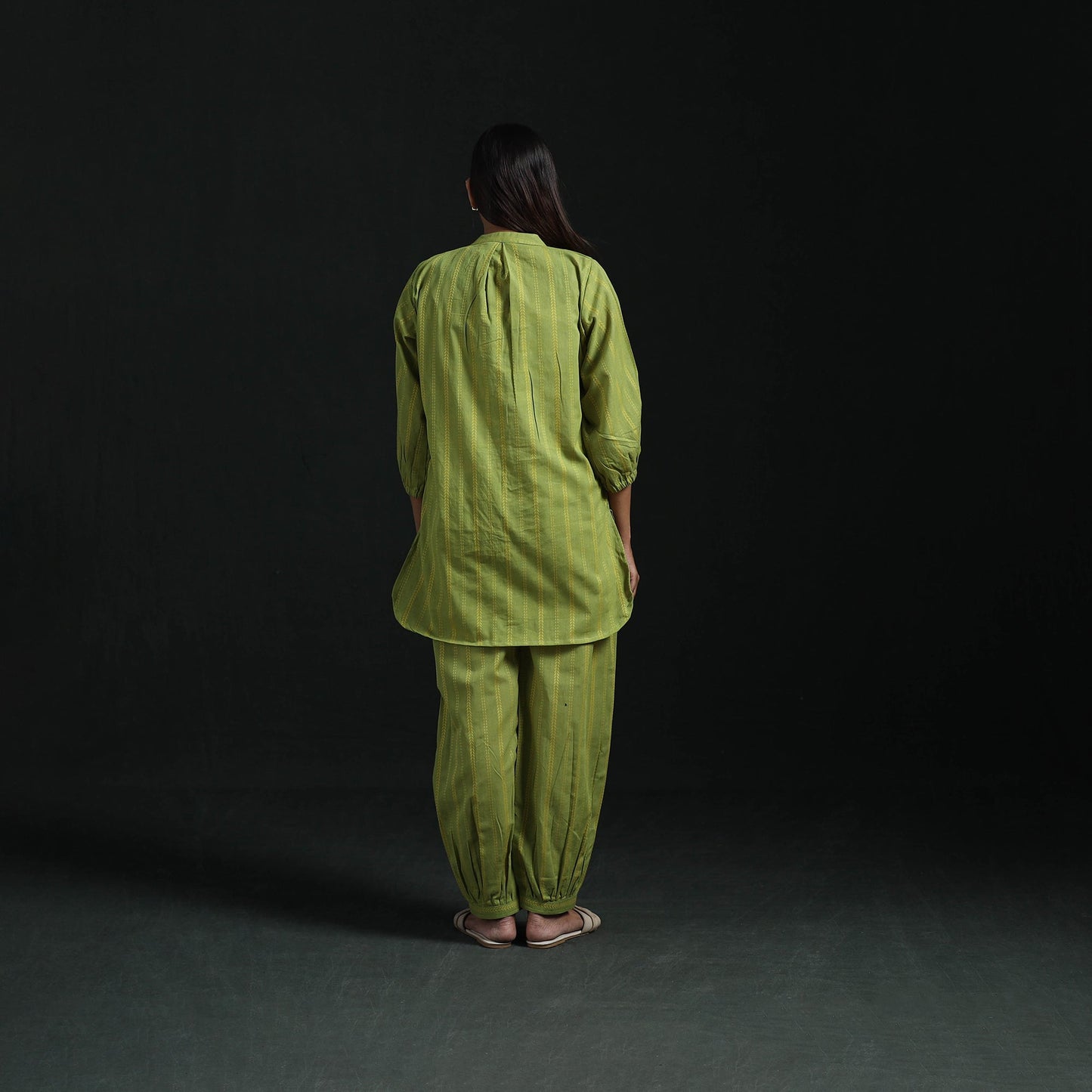 Jacquard cotton co-ord set for women 18 - handcrafted