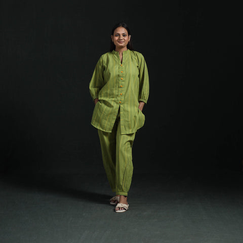 Jacquard cotton co-ord set for women 18 - handcrafted