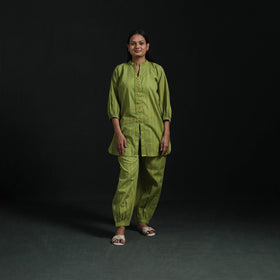Jacquard cotton co-ord set for women 18 - handcrafted