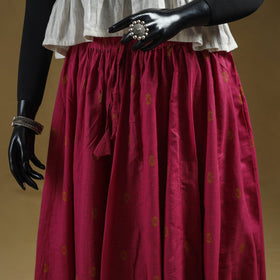 Jacquard patchwork 24 kali cotton long skirt 01