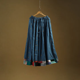 Jacquard patchwork 24 kali cotton long skirt 02