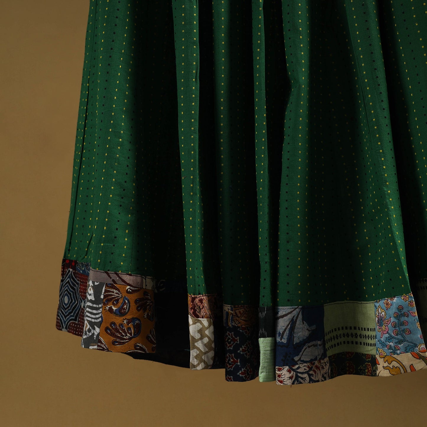 Jacquard patchwork 24 kali cotton long skirt 04