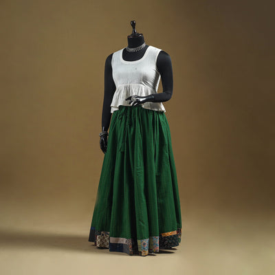 Jacquard patchwork 24 kali cotton long skirt 04