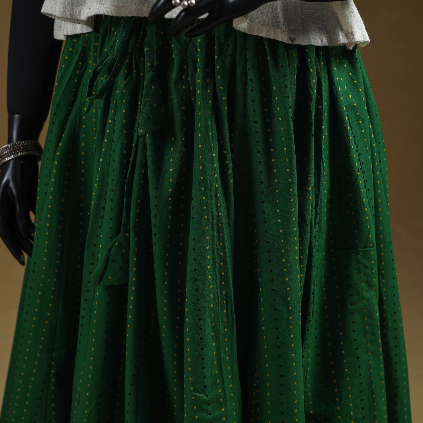 Jacquard patchwork 24 kali cotton long skirt 04