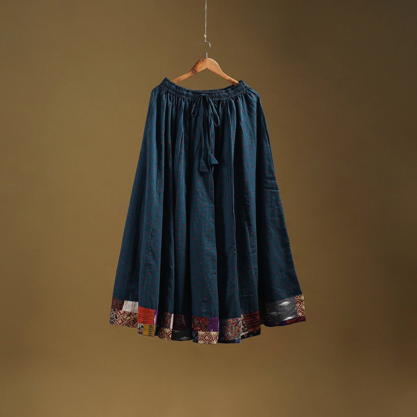 Jacquard patchwork 24 kali cotton long skirt 07