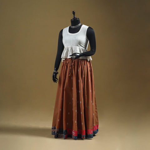 Jacquard patchwork 24 kali cotton long skirt 08