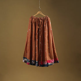 Jacquard patchwork 24 kali cotton long skirt 08