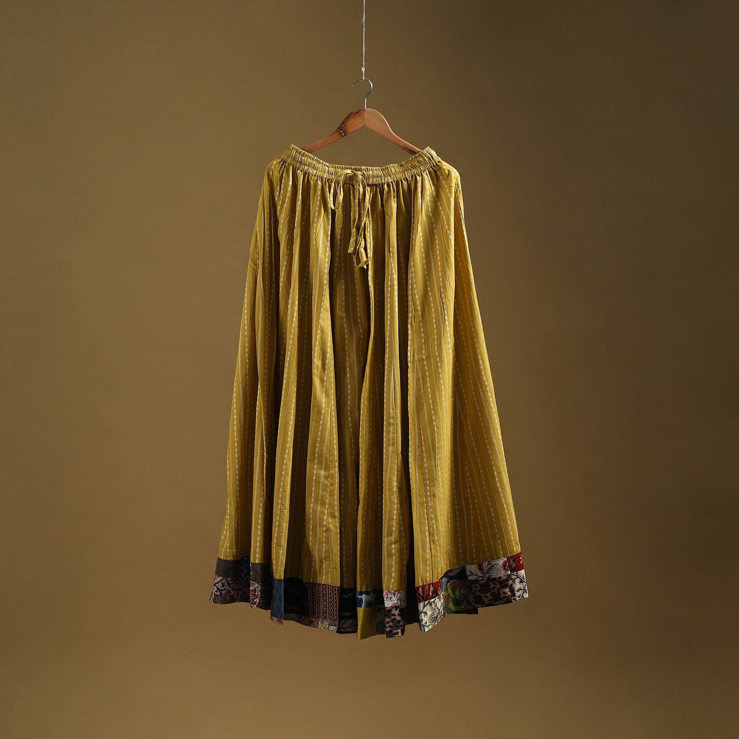 Jacquard patchwork 24 kali cotton long skirt 09