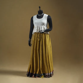 Jacquard patchwork 24 kali cotton long skirt 09