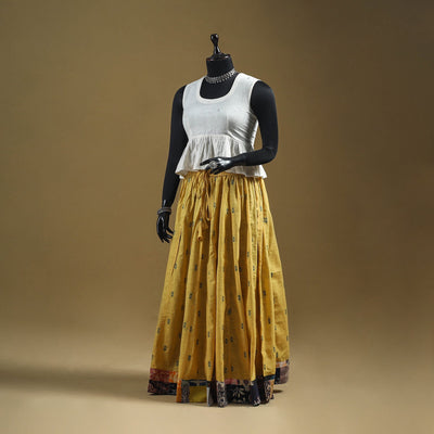 Jacquard patchwork 24 kali cotton long skirt 10