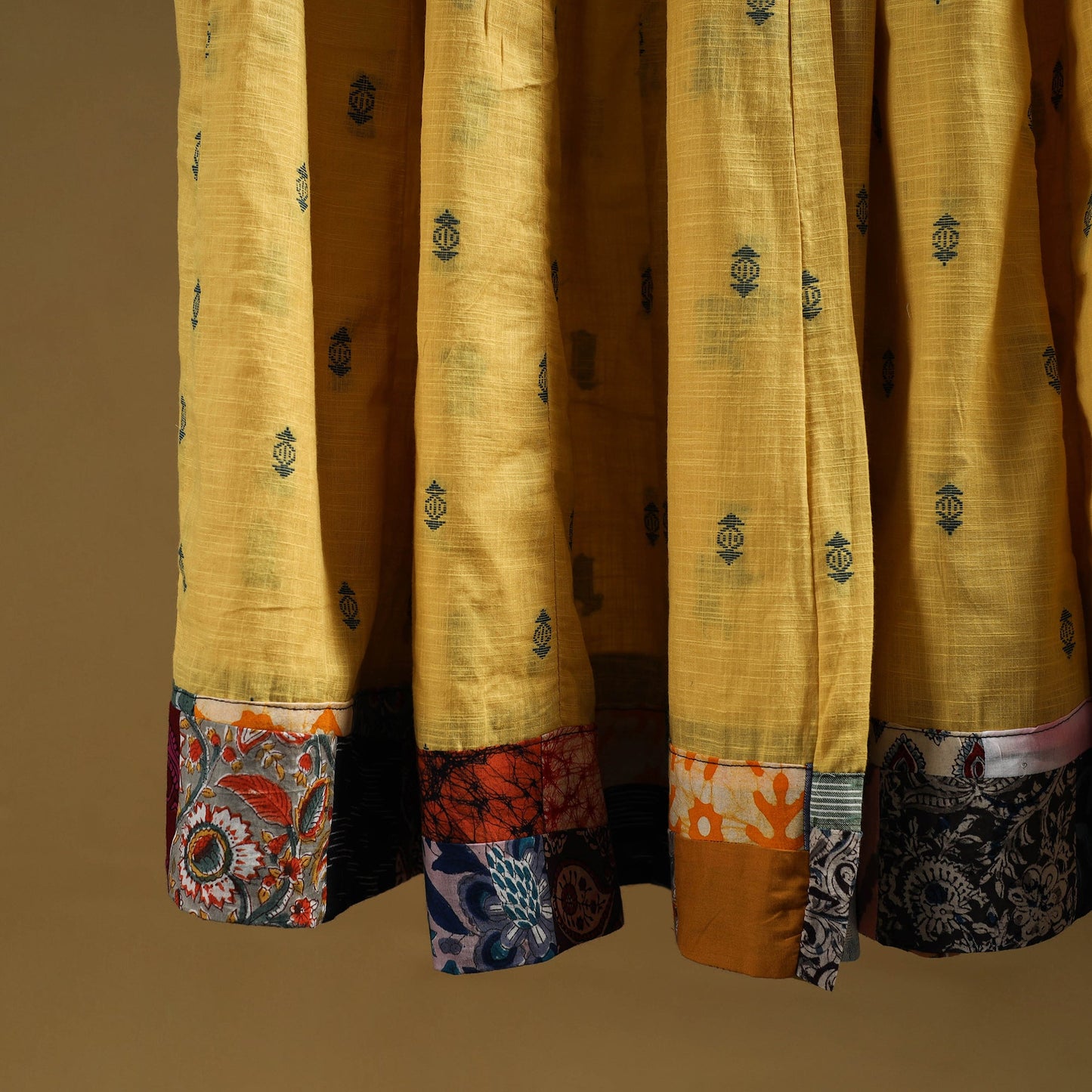 Jacquard patchwork 24 kali cotton long skirt 10