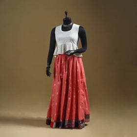 Jacquard patchwork 24 kali cotton long skirt 12