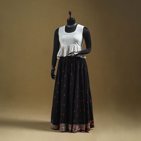 Jacquard patchwork 24 kali cotton long skirt 13