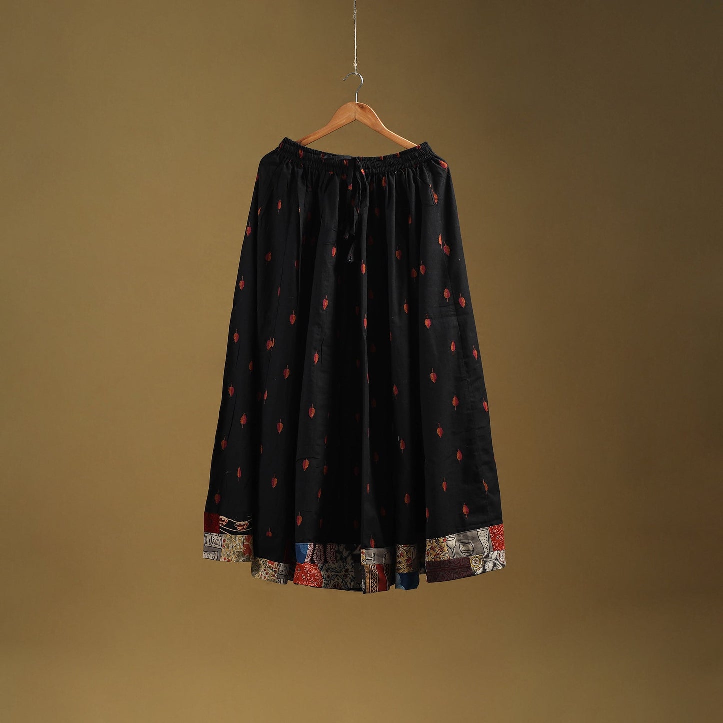 Jacquard patchwork 24 kali cotton long skirt 13