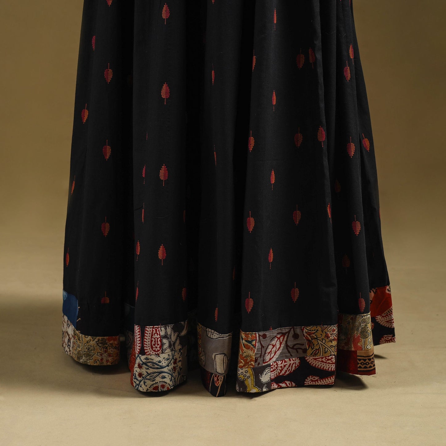 Jacquard patchwork 24 kali cotton long skirt 13