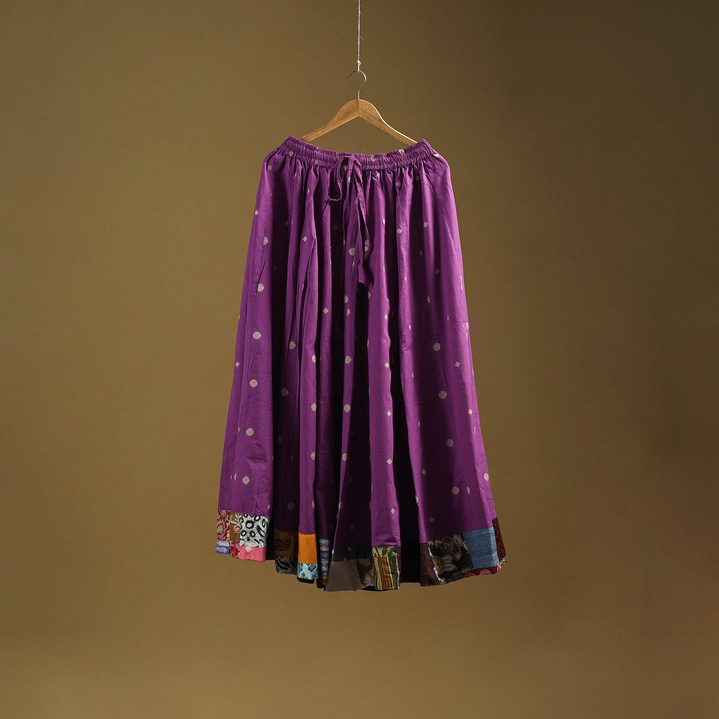 Jacquard patchwork 24 kali cotton long skirt 14