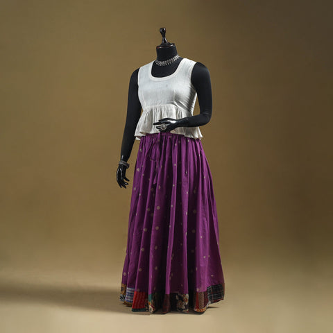 Jacquard patchwork 24 kali cotton long skirt 14