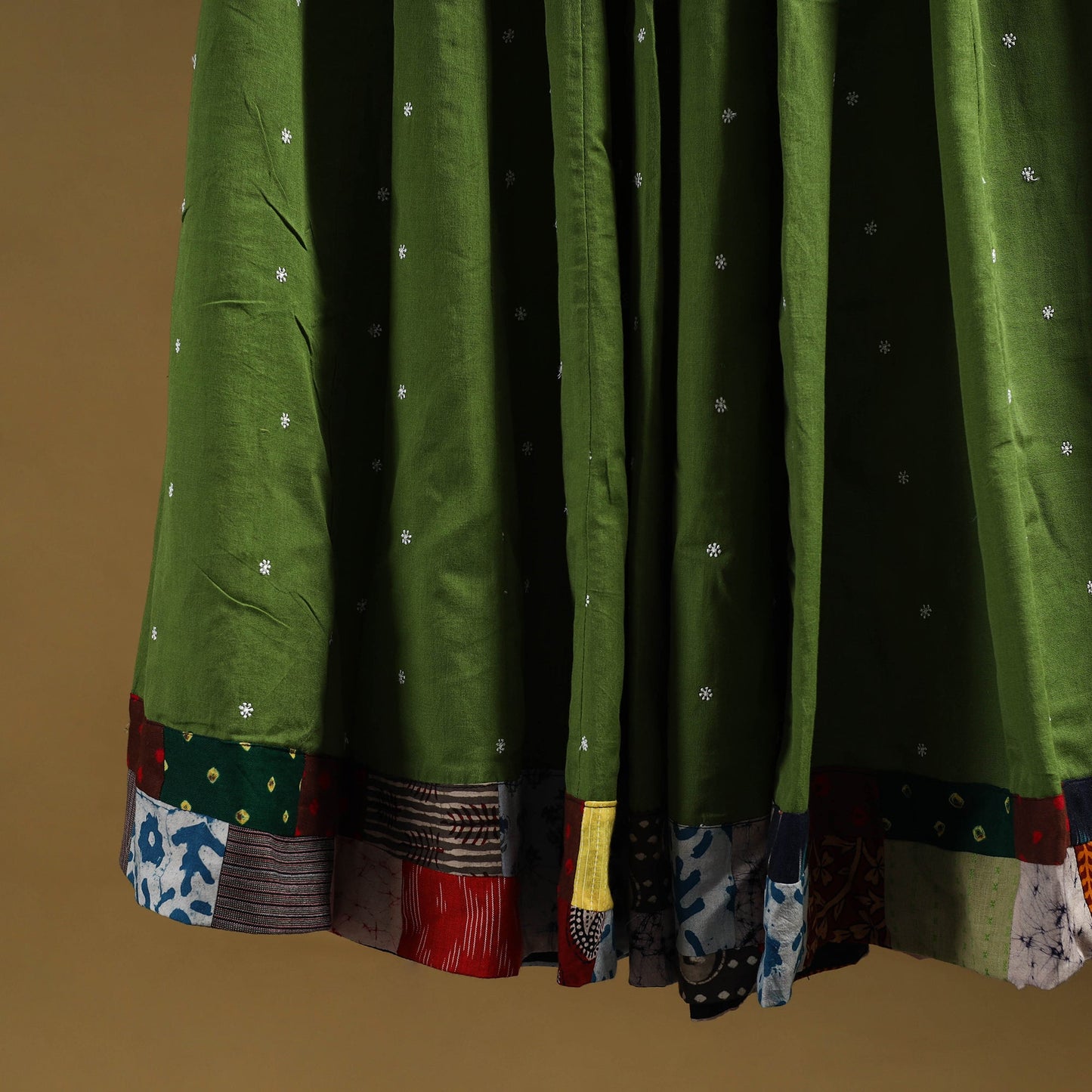 Jacquard patchwork 24 kali cotton long skirt 15