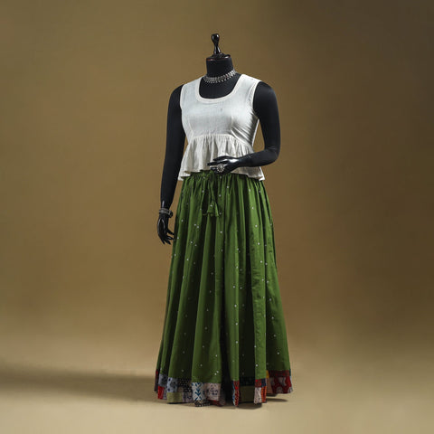Jacquard patchwork 24 kali cotton long skirt 15