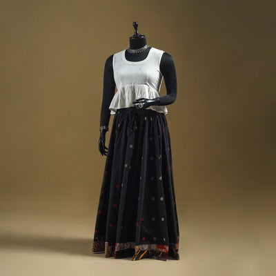 Jacquard patchwork 24 kali cotton long skirt 16