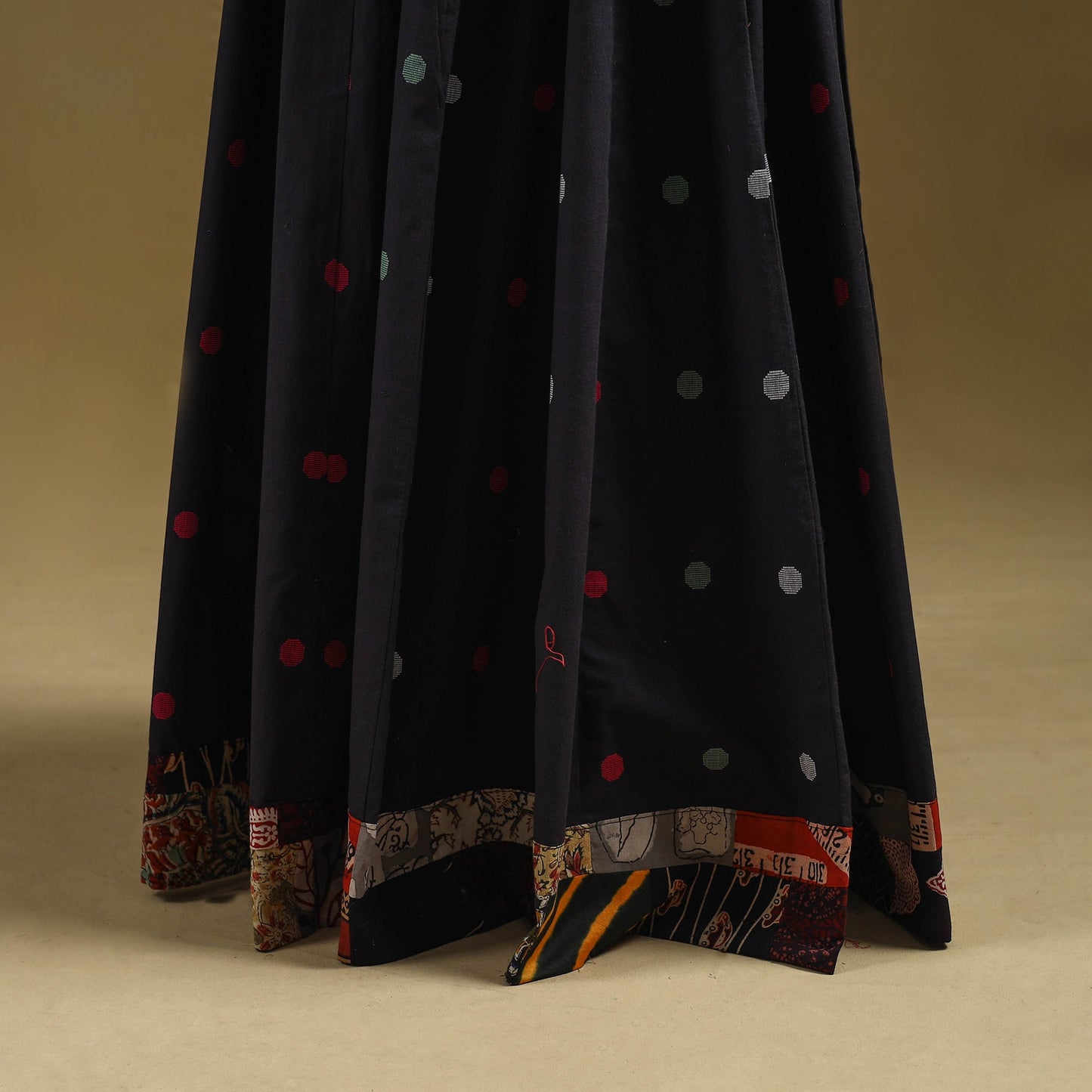 Jacquard patchwork 24 kali cotton long skirt 16