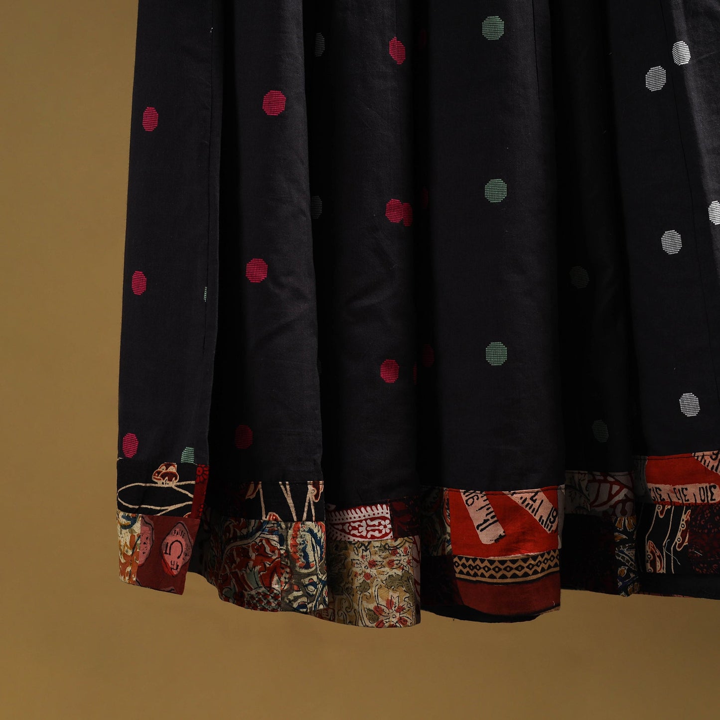 Jacquard patchwork 24 kali cotton long skirt 16