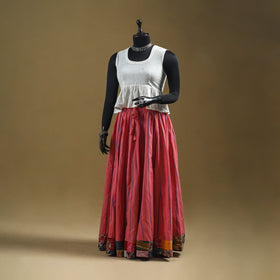 Jacquard patchwork 24 kali cotton long skirt 19