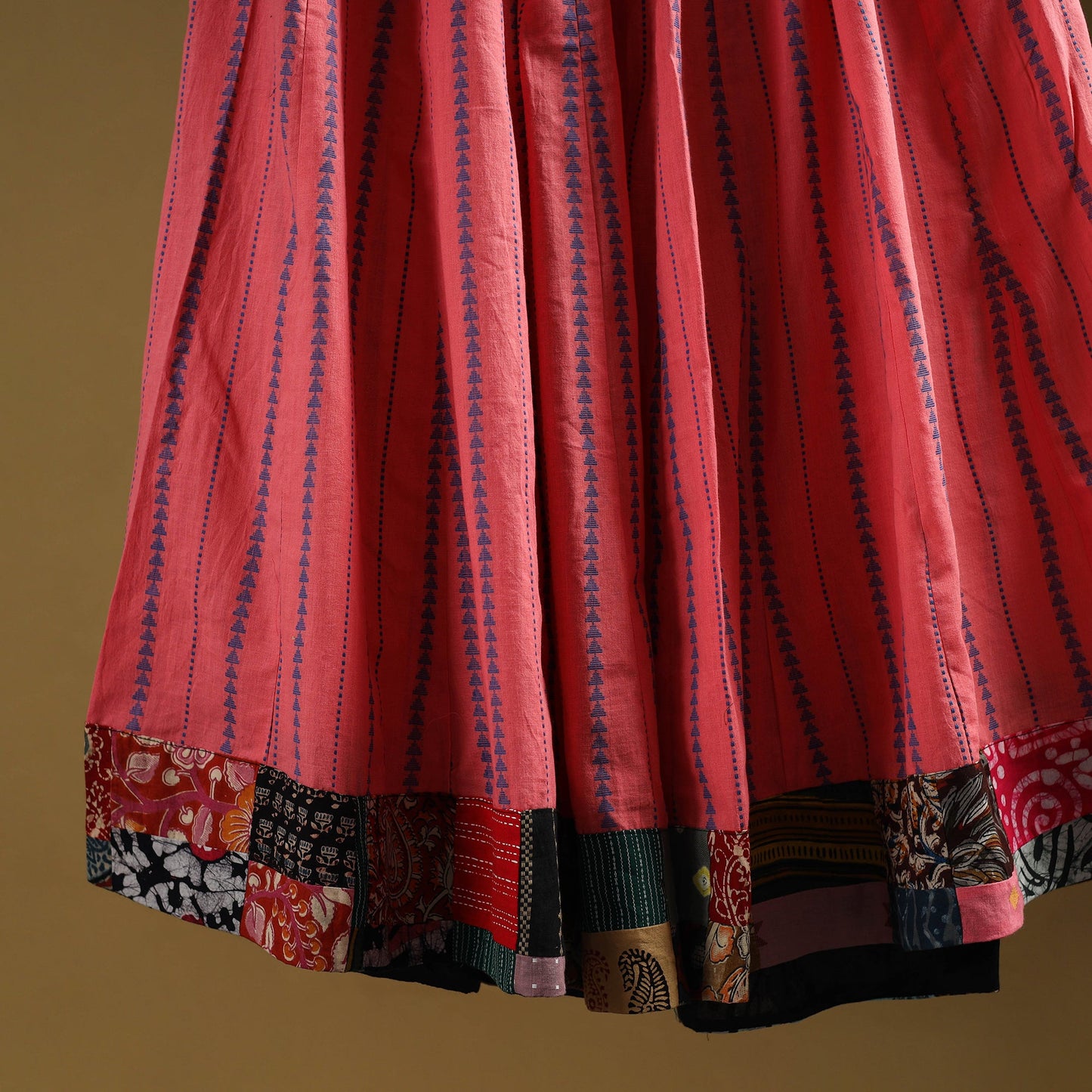 Jacquard patchwork 24 kali cotton long skirt 19