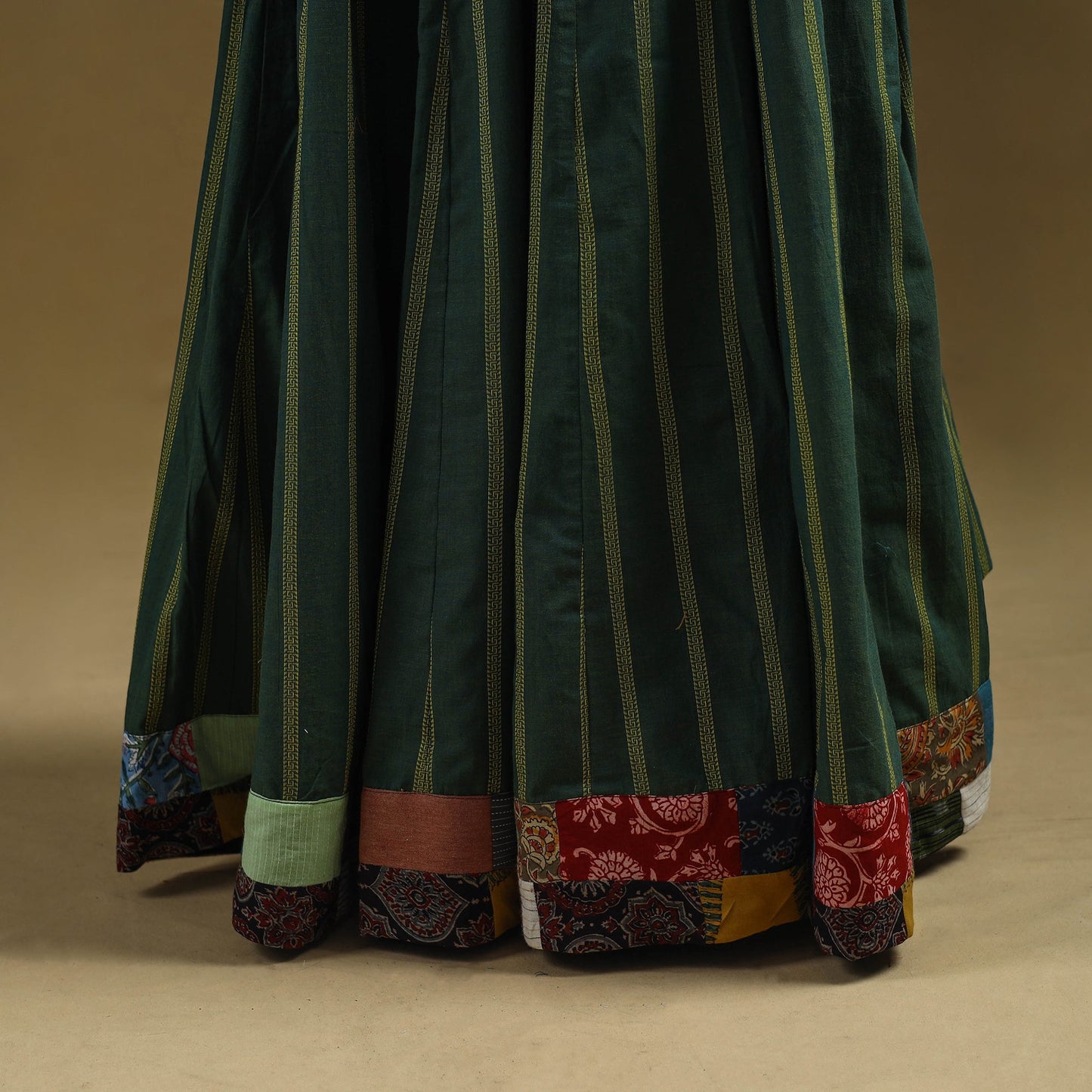 Jacquard patchwork 24 kali cotton long skirt 20