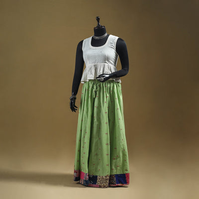 Jacquard patchwork 24 kali cotton long skirt 22