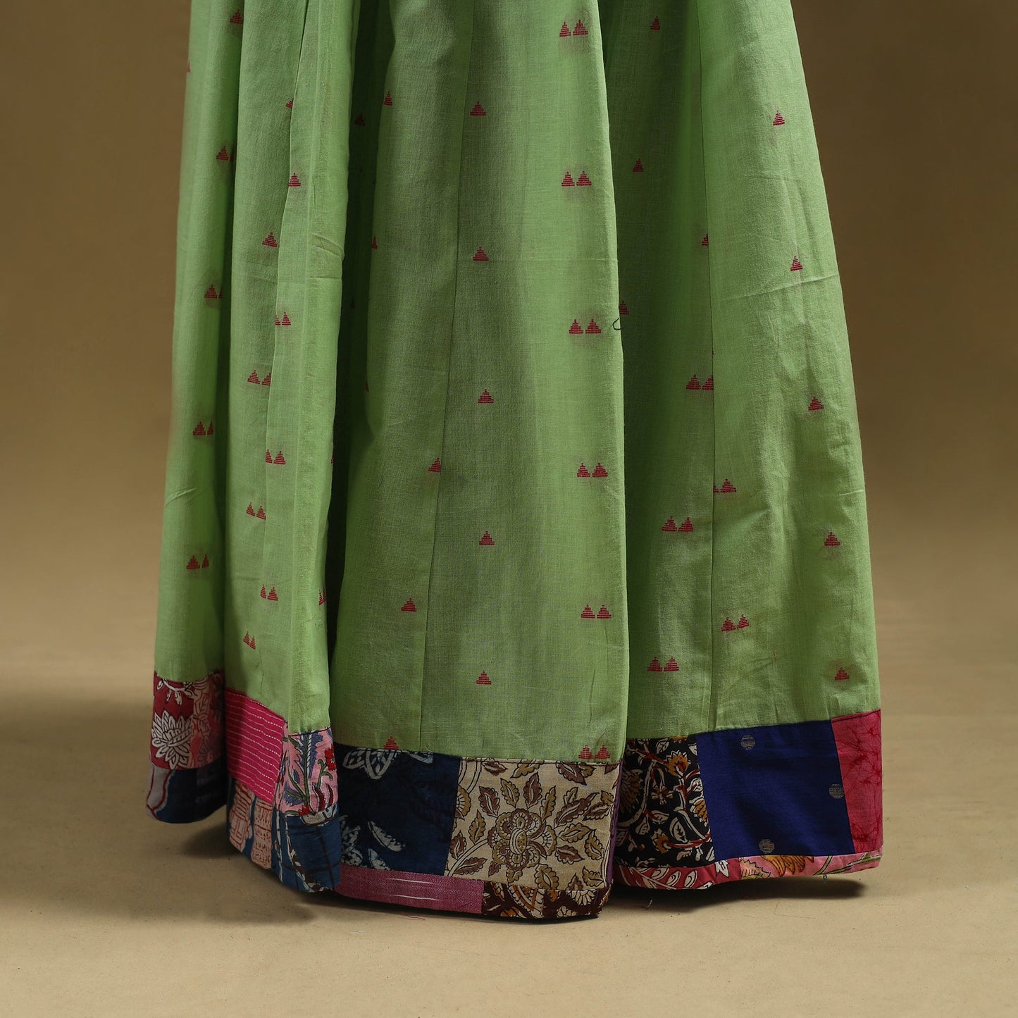 Jacquard patchwork 24 kali cotton long skirt 22