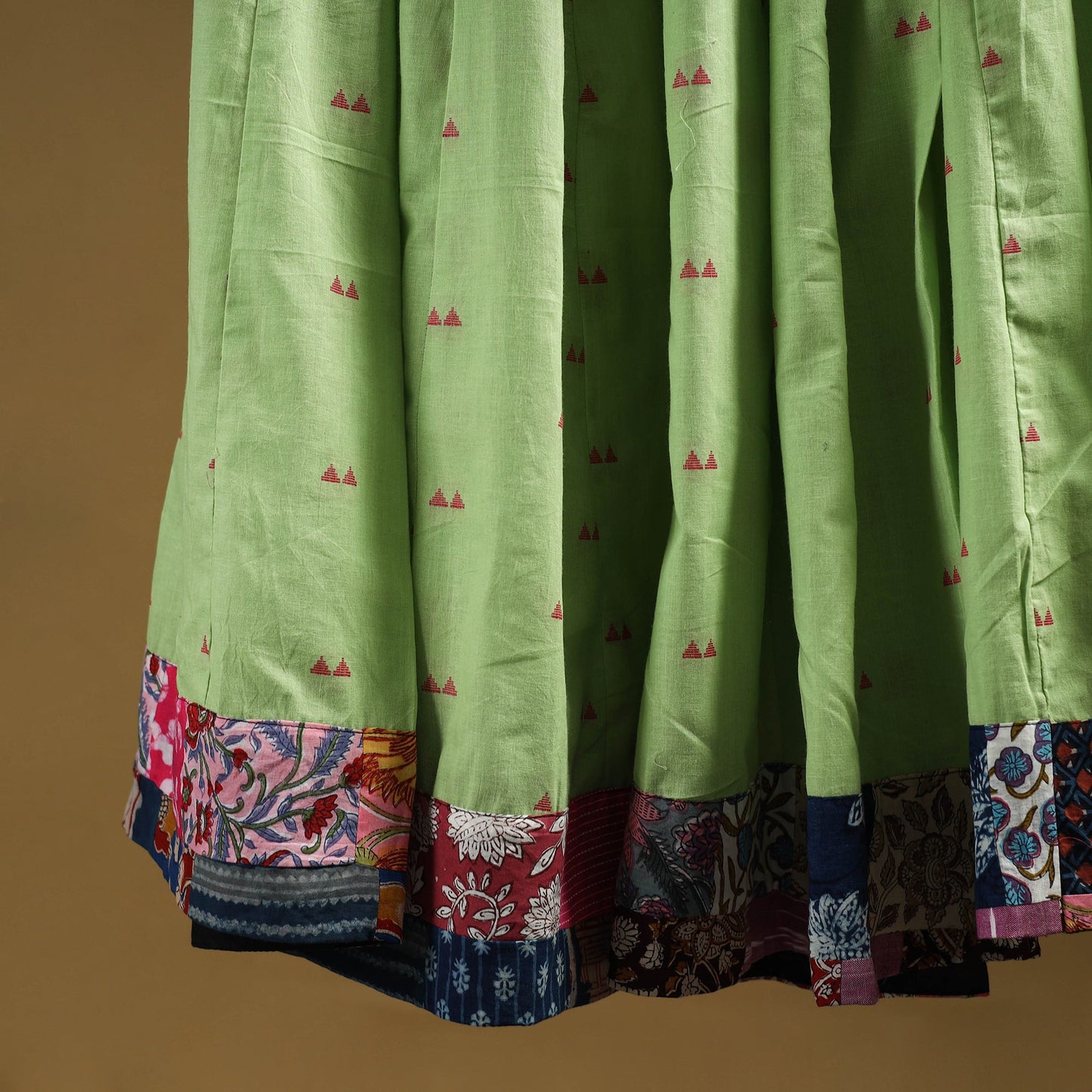 Jacquard patchwork 24 kali cotton long skirt 22