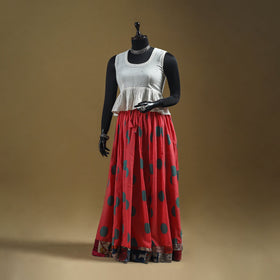 Jacquard patchwork 24 kali cotton long skirt 23