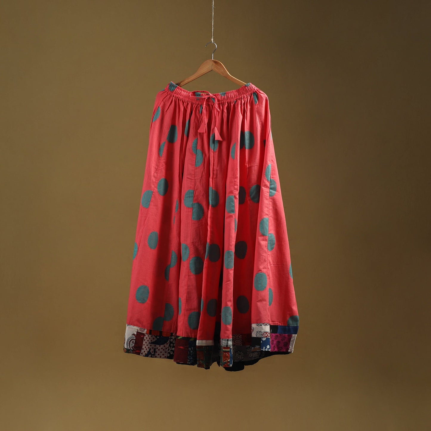 Jacquard patchwork 24 kali cotton long skirt 23