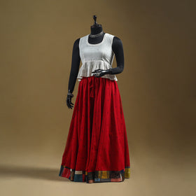 Jacquard patchwork 24 kali cotton long skirt 25