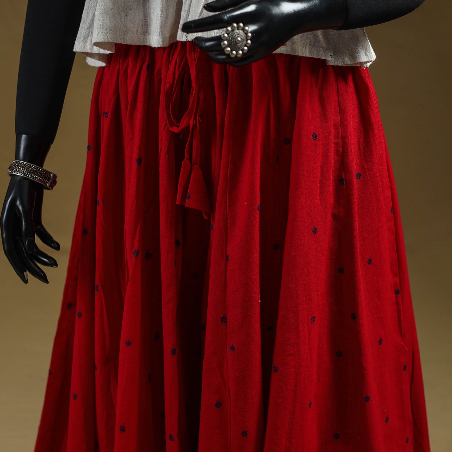 Jacquard patchwork 24 kali cotton long skirt 25