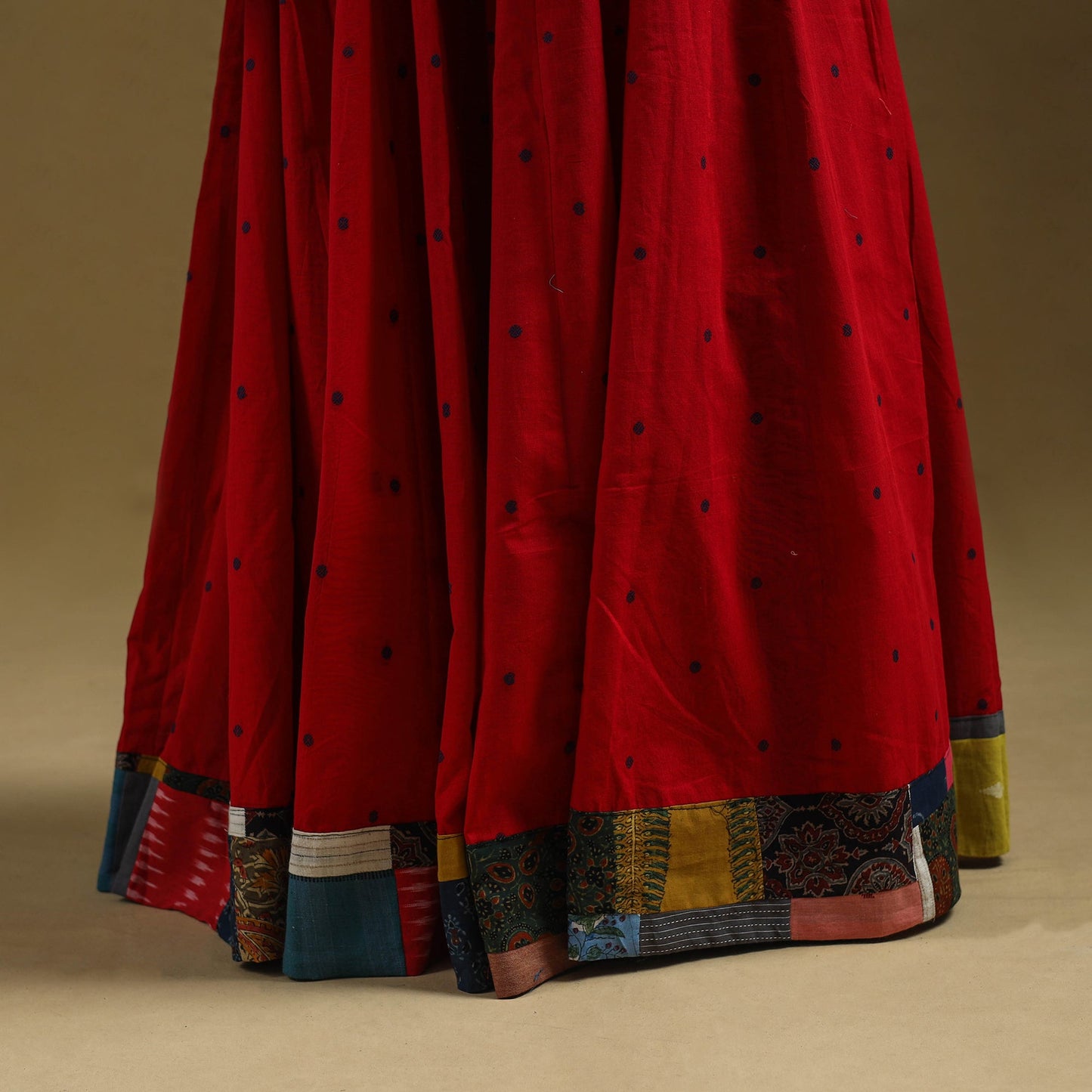 Jacquard patchwork 24 kali cotton long skirt 25