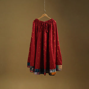 Jacquard patchwork 24 kali cotton long skirt 28