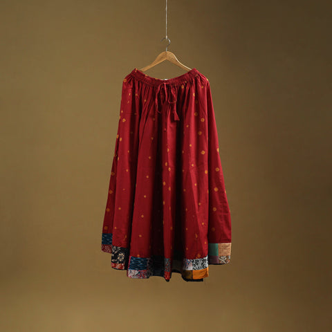 Jacquard patchwork 24 kali cotton long skirt 28