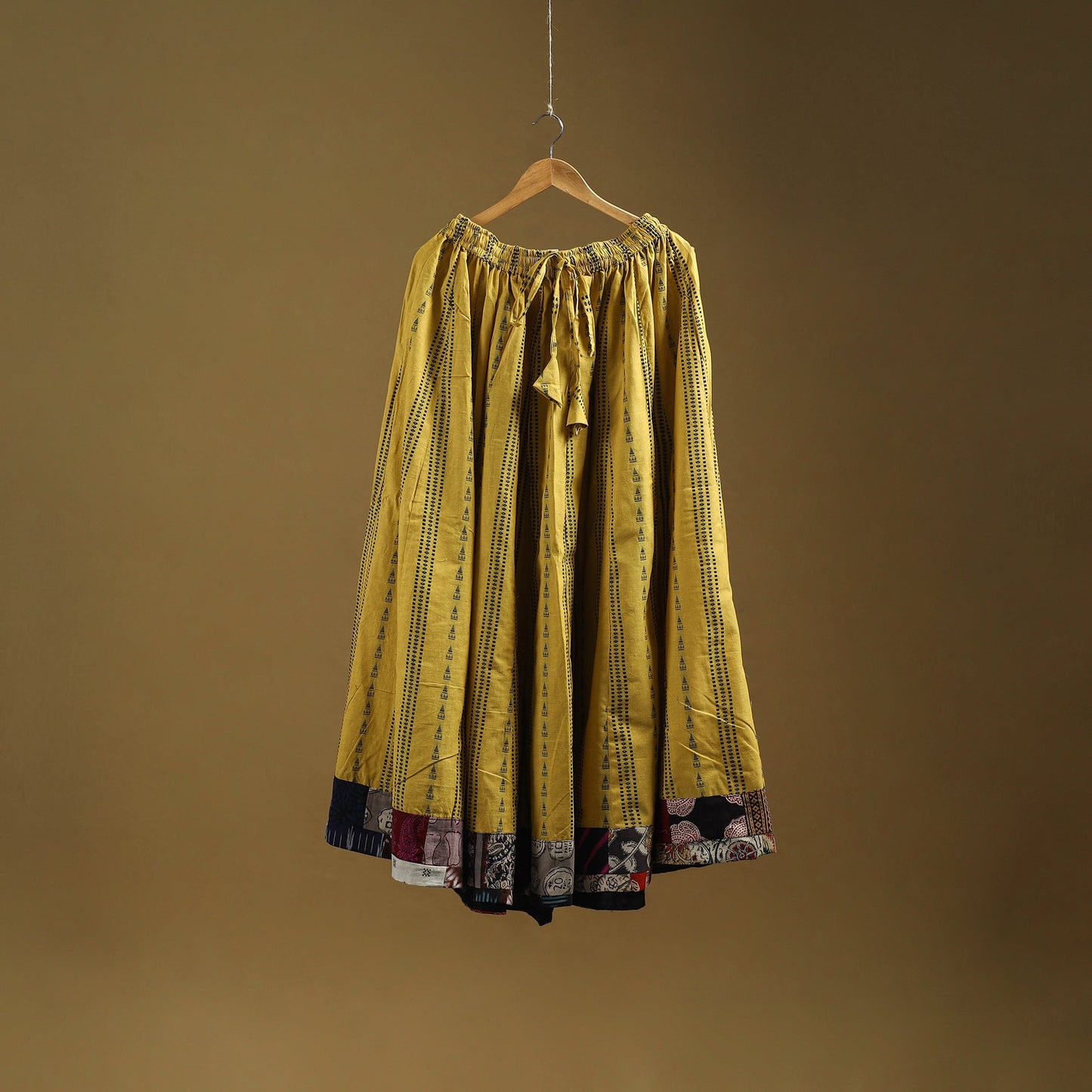 Jacquard patchwork 24 kali cotton long skirt 30