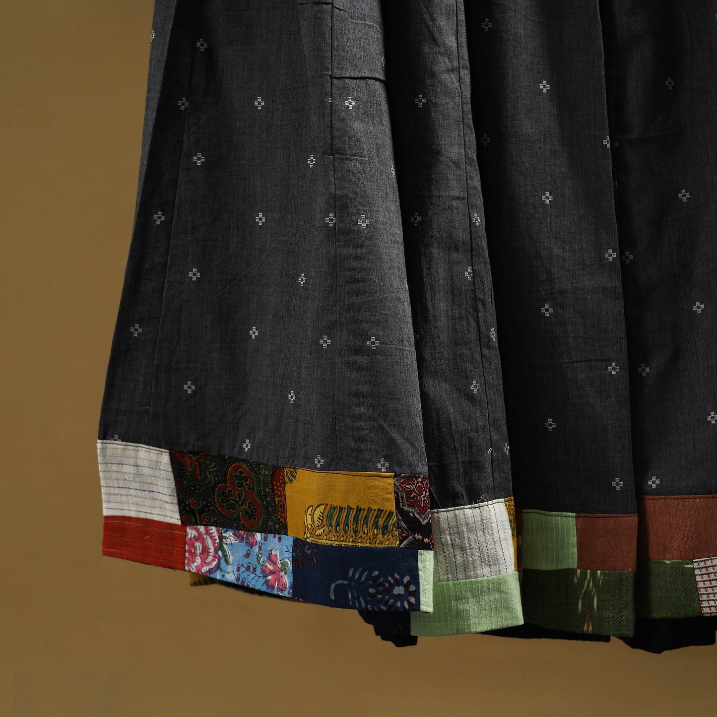Jacquard patchwork 24 kali cotton long skirt 31