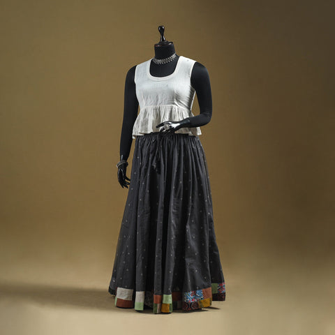 Jacquard patchwork 24 kali cotton long skirt 31