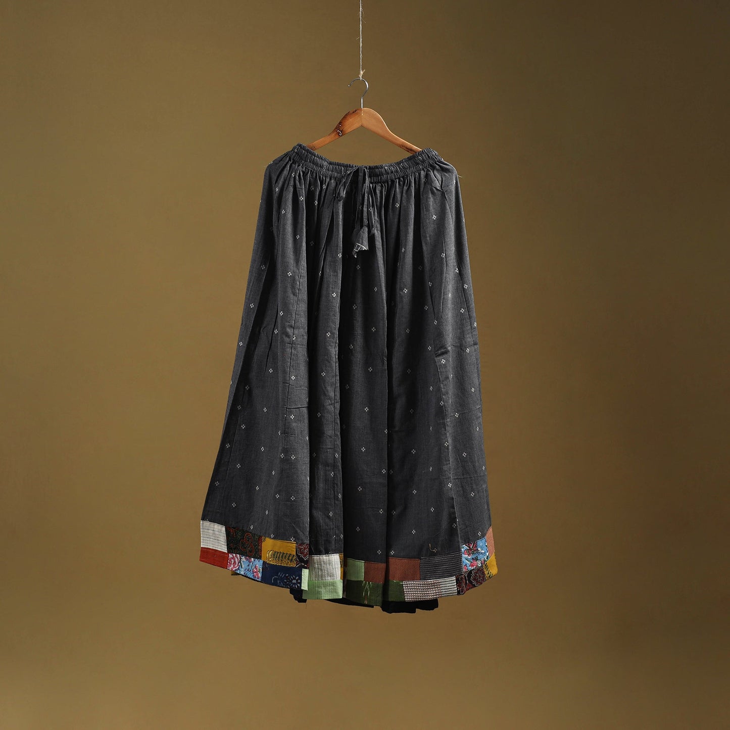 Jacquard patchwork 24 kali cotton long skirt 31