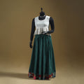 Jacquard patchwork 24 kali cotton long skirt - handcrafted