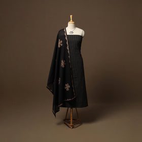 Jacquard weave cotton 2pc unstitched dress material