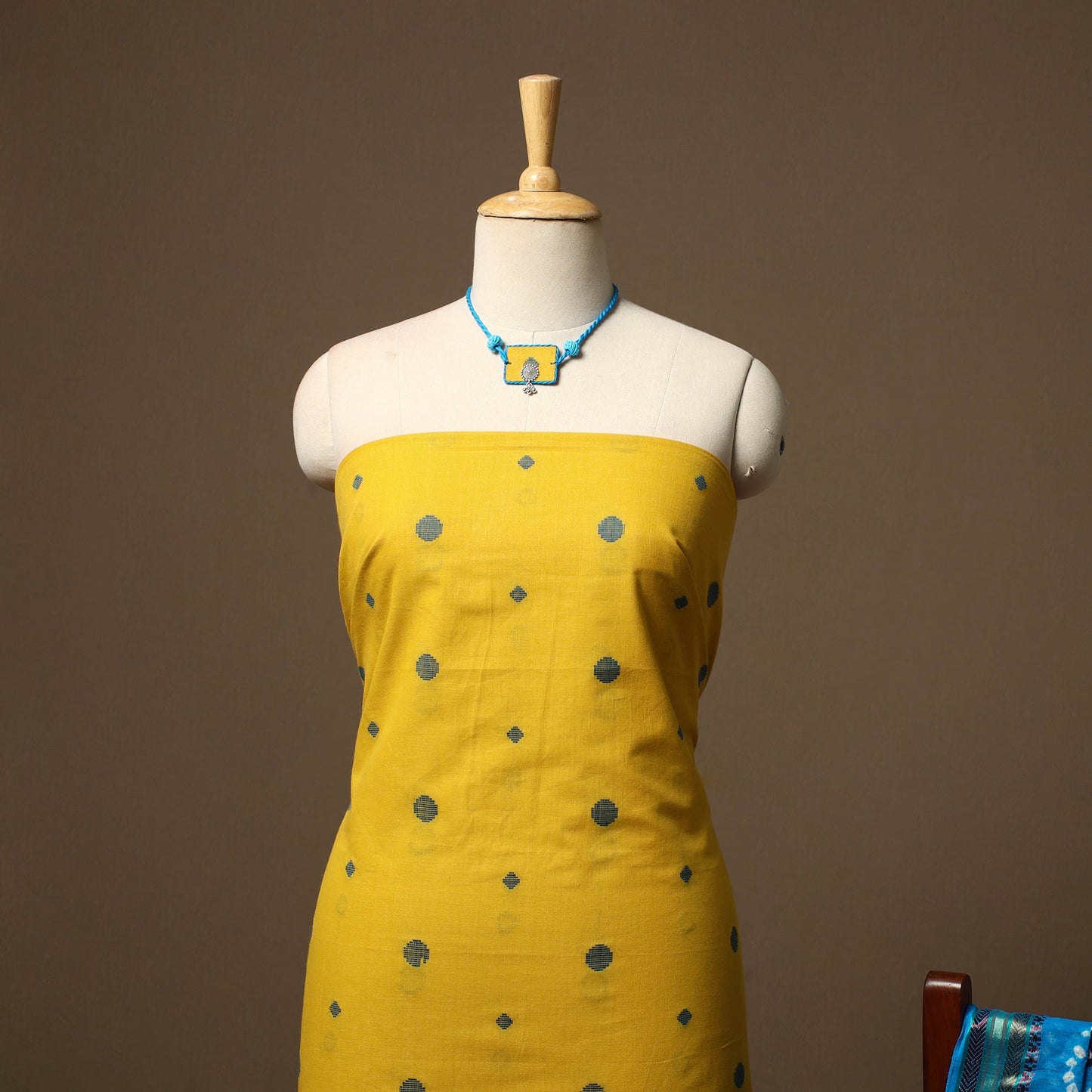 Jacquard weave cotton 2pc unstitched dress material