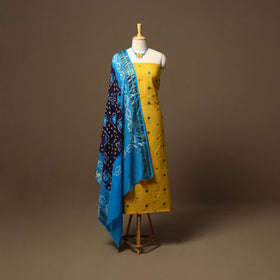 Jacquard weave cotton 2pc unstitched dress material