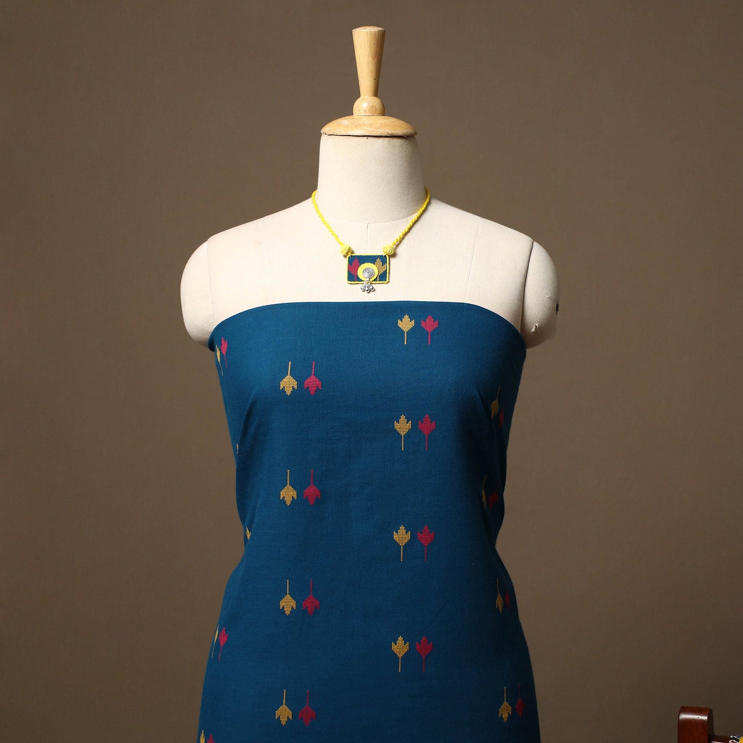 Jacquard weave cotton 2pc unstitched dress material