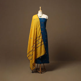 Jacquard weave cotton 2pc unstitched dress material